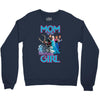 mom of the birthday girl Crewneck Sweatshirt