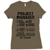 Project Manager Ladies Fitted T-Shirt