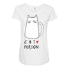 cat love person! Maternity Scoop Neck T-shirt