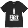 helicopter pilot in training V-Neck Tee