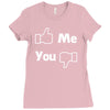 me you facebook Ladies Fitted T-Shirt