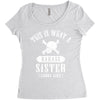 This Is What A Bad Ass Sister Looks Like Women's Triblend Scoop T-shirt