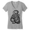 snake and tiger Women's V-Neck T-Shirt