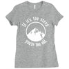 if it's too steep you're too old Ladies Fitted T-Shirt
