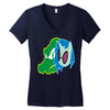 vector scratch Women's V-Neck T-Shirt