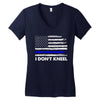 I Don't Kneel Women's V-Neck T-Shirt