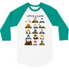 life is a game 3/4 Sleeve Shirt