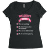 welder's wife Women's Triblend Scoop T-shirt