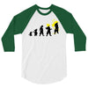 goku evolution (black) 3/4 Sleeve Shirt