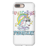 unicorns are born in february cute unicorn iPhone 8 Plus