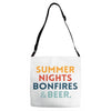 Summer Night Bonfires Beer Adjustable Strap Totes
