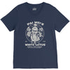 white lotus V-Neck Tee