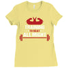 Training to beat All Might Ladies Fitted T-Shirt