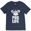 pug life dog tee new V-Neck Tee