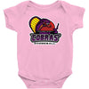 purple champs Baby Onesie