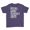 real men shoot raw Youth Tee