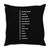 Beard Growth Scale Throw Pillow