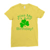 kiss me i't my birthday pi Ladies Fitted T-Shirt