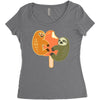 lucu deh Women's Triblend Scoop T-shirt