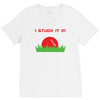 disc golf dirty sex joke pun ground penetration V-Neck Tee
