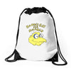 no one's gay for moleman Drawstring Bags
