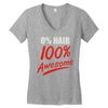 zero hair 100 awesome Women's V-Neck T-Shirt