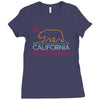 neon sign california Ladies Fitted T-Shirt