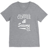 all i need is coffee sciossors V-Neck Tee
