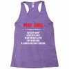 May Girl Hated By Many Racerback Tank