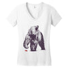bear block Women's V-Neck T-Shirt