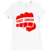 fight cancer Ladies Fitted T-Shirt