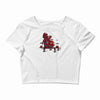 mushroom eater Crop Top