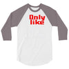 i only like ny as a friend 3/4 Sleeve Shirt