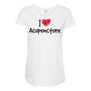 I Love Acupuncture Maternity Scoop Neck T-shirt