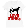 love stinks Ladies Fitted T-Shirt