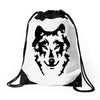 wolf Drawstring Bags