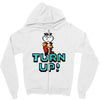 turn up Zipper Hoodie