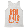 red hair dont care Tank Top
