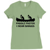 paddle faster i hear banjos t shirt funny humor deliverance nerd geek Ladies Fitted T-Shirt