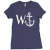 w anchor Ladies Fitted T-Shirt