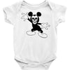 skull mickey Baby Bodysuit