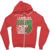 talk to myself fishing Zipper Hoodie