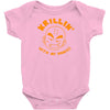 krillin with my homies Baby Bodysuit