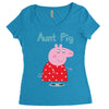 peppa pig aunt pig Women's Triblend Scoop T-shirt