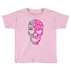 two coloured skull Toddler T-shirt