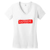 think outside the box thinker Women's V-Neck T-Shirt