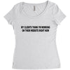 clients think i'm working web site Women's Triblend Scoop T-shirt