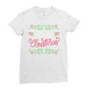 merry christmas Ladies Fitted T-Shirt