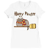 Pusheen the Cat Harry Potter Ladies Fitted T-Shirt