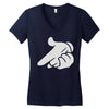 mickey hands gun Women's V-Neck T-Shirt